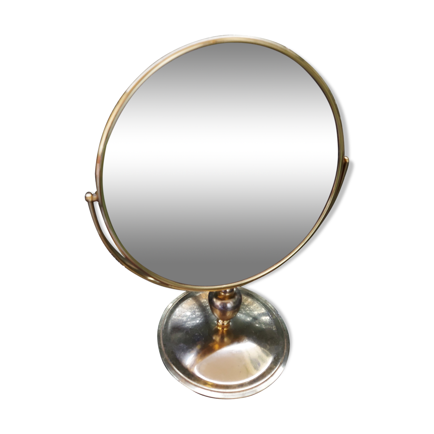 Brass psyche mirror
