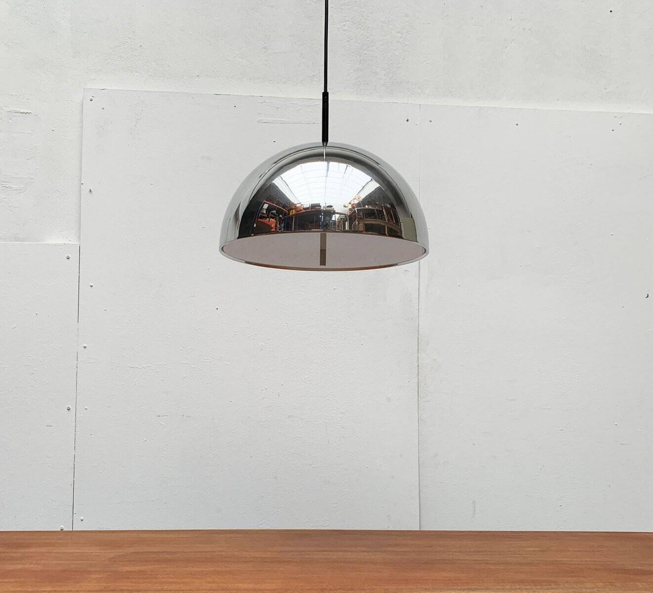 German mid-century dome pendant lamp by Staff Leuchten, 1960s.
