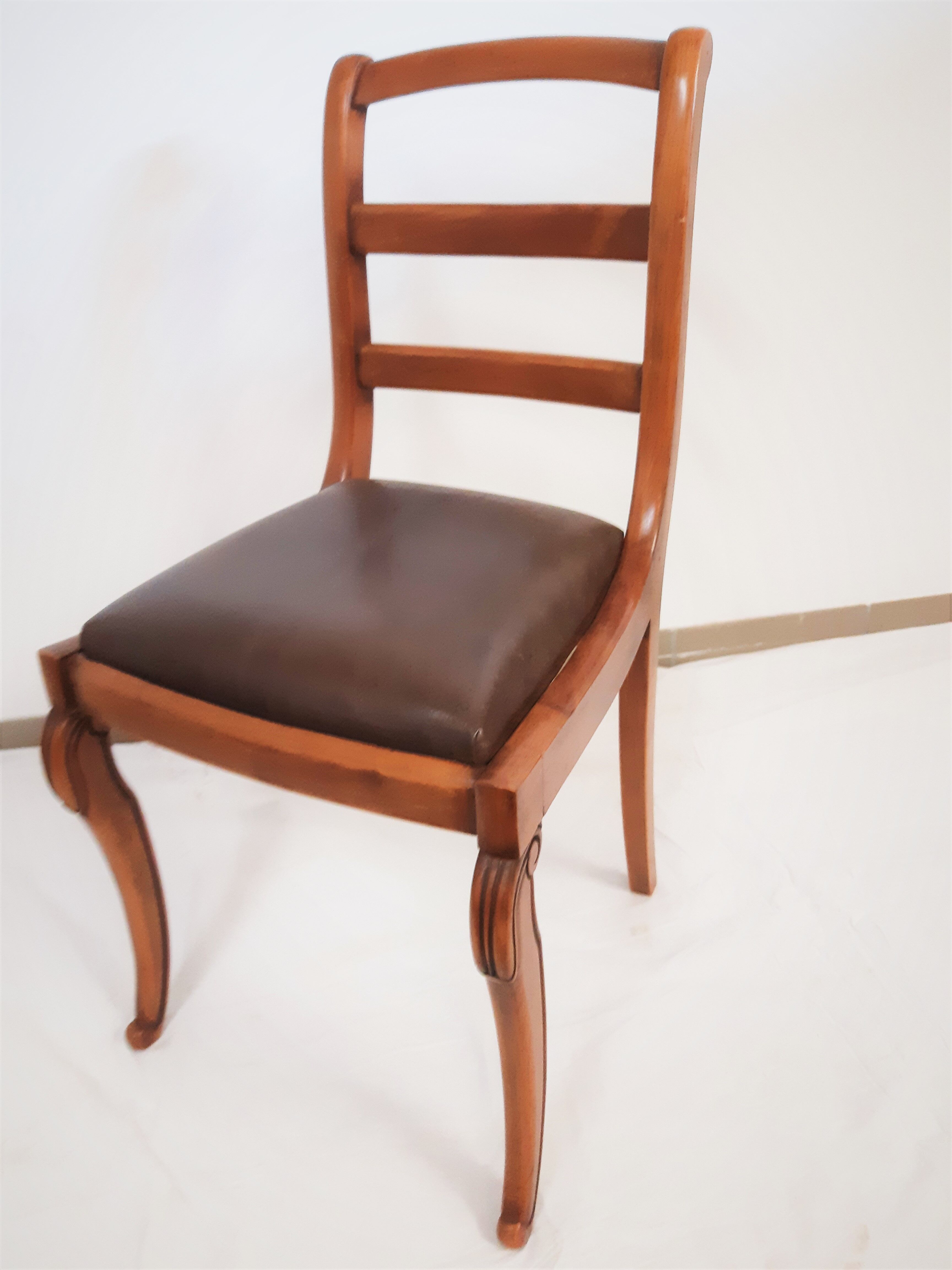 Set of 6 restored Restoration style chairs