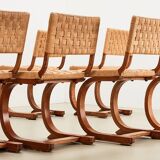 Bas van Pelt Rare Set of 6 Dining Chairs for My Home 1936