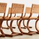 Bas van Pelt Rare Set of 6 Dining Chairs for My Home 1936