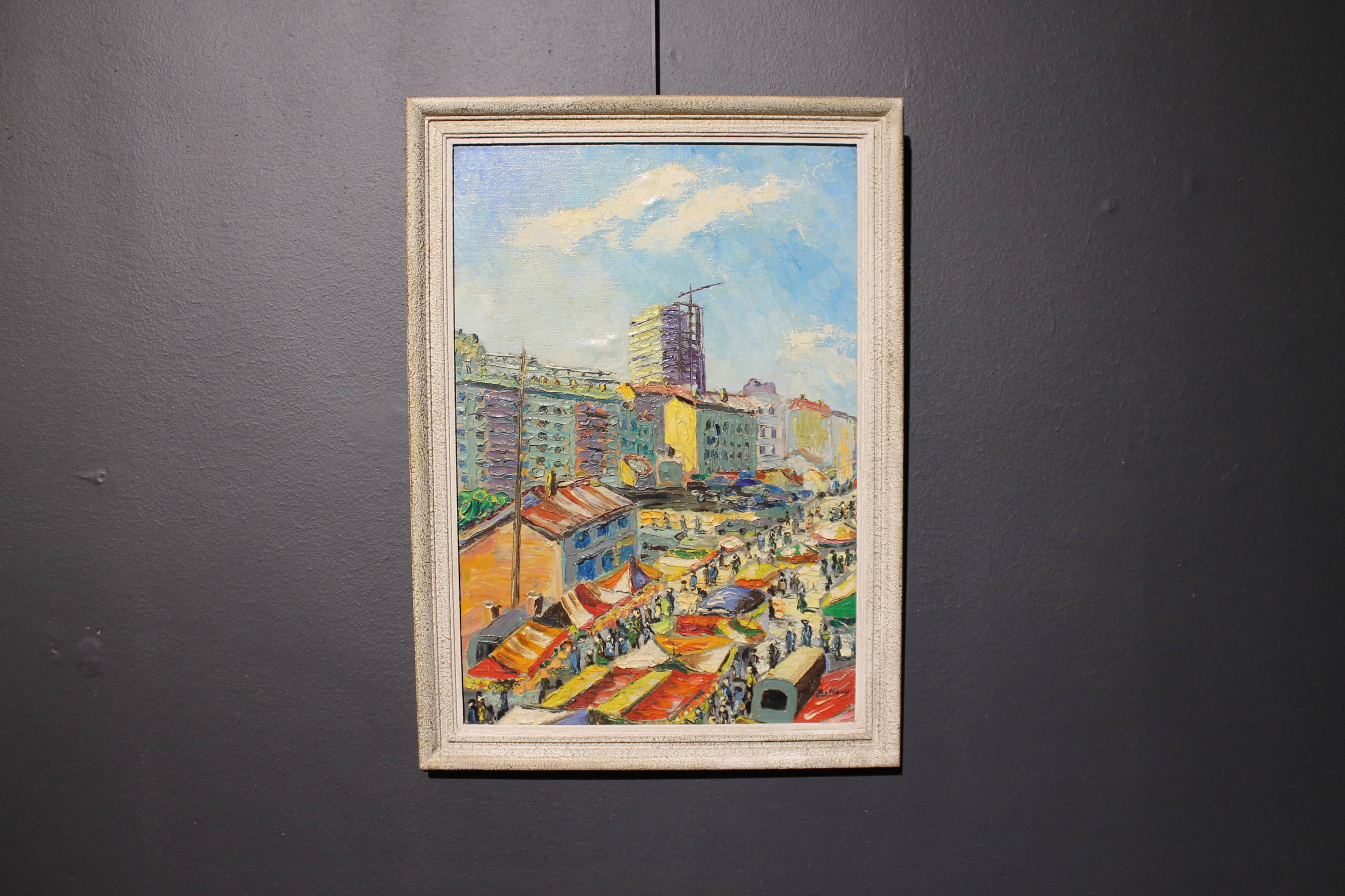 “flea market” painting, Paris