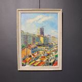 “flea market” painting, Paris