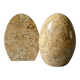 Marble bookends, egg shape