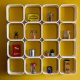 White 70's plastic module shelf