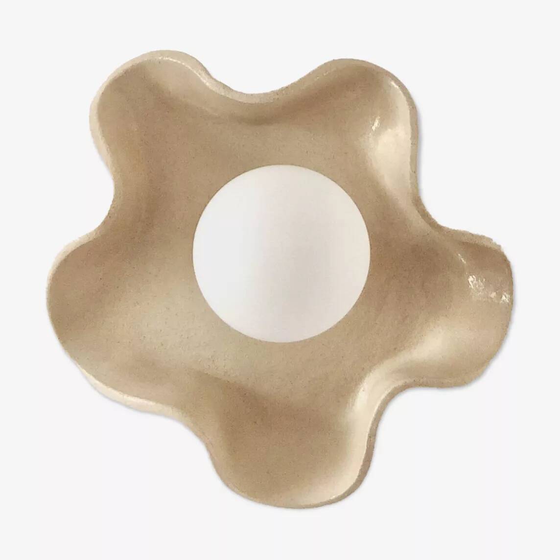 Applique murale en céramique Jelly - Carré Coco - Sable