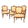 Suite of 4 armchairs in Louis XV style