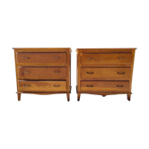 Set of 2 vintage dressers 1950's