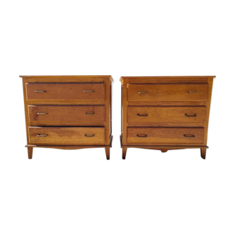 Set of 2 vintage dressers 1950's