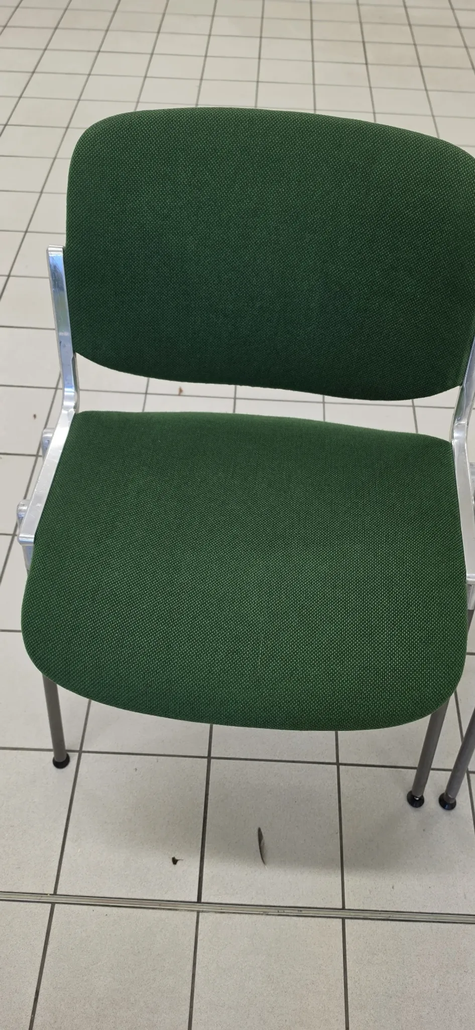 Set of 3 DSC 106 chairs by Castelli, Giancarlo Piretti, forest green.