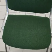 Set of 3 DSC 106 chairs by Castelli, Giancarlo Piretti, forest green.