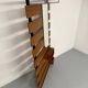 Scandinavian design teak wall unit with entrance door from the 70s