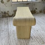 70s tropicalist rattan console