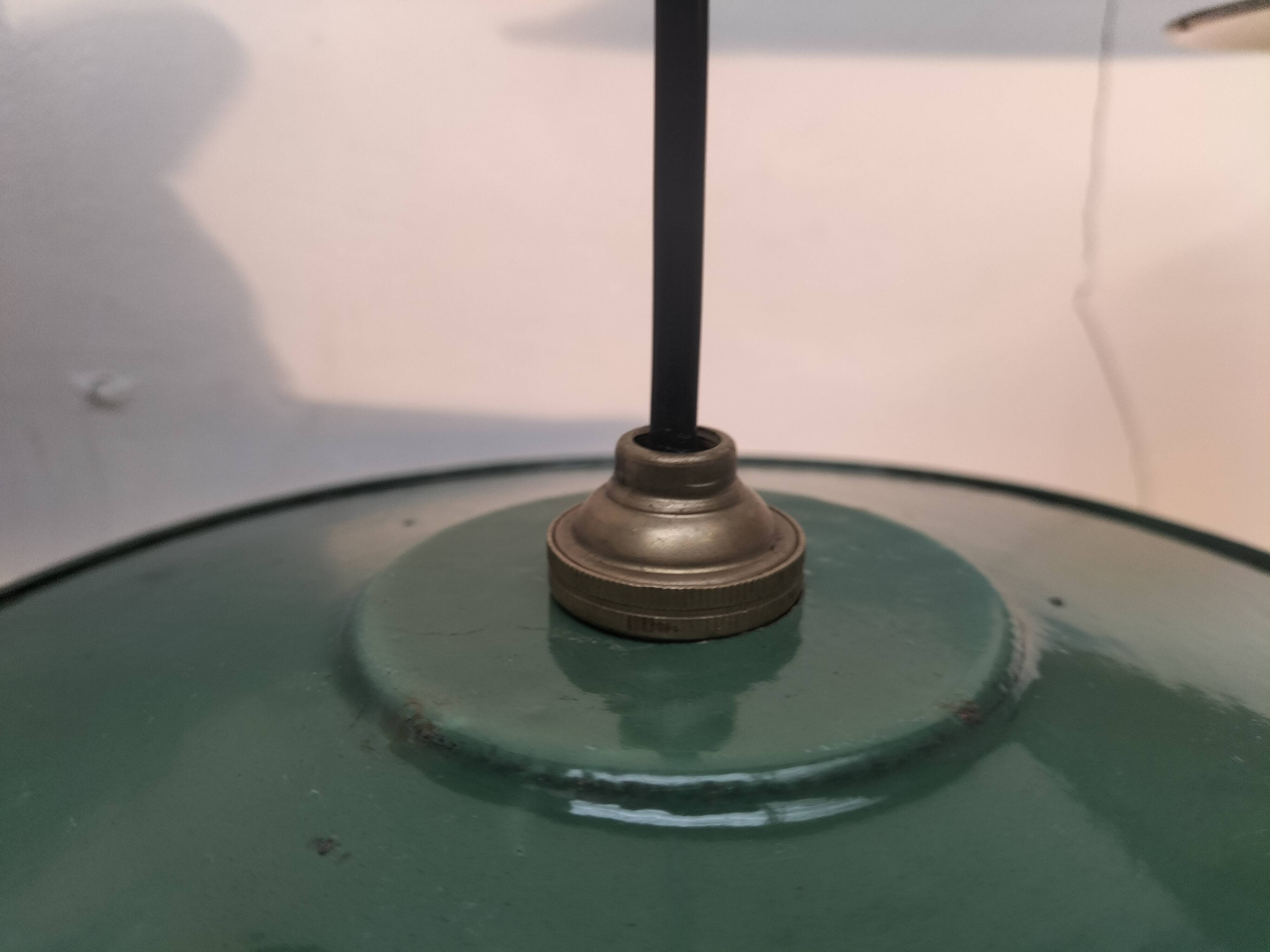 Set of 3 enameled sheet metal pendants