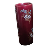 Antique Gien cylinder vase