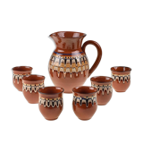 Trojan pottery with geometric patterns from the 1950s