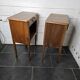 Pair of Louis XV style oak bedside tables