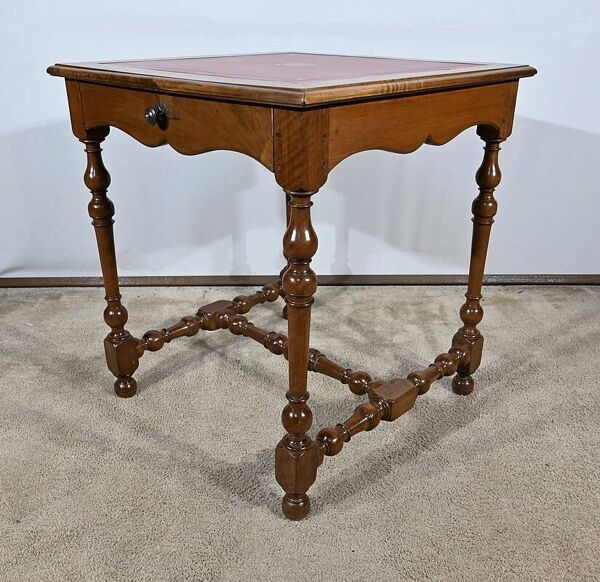 Petite Table en Noyer massif, style Louis XIII / Louis XIV – Début XIXe
