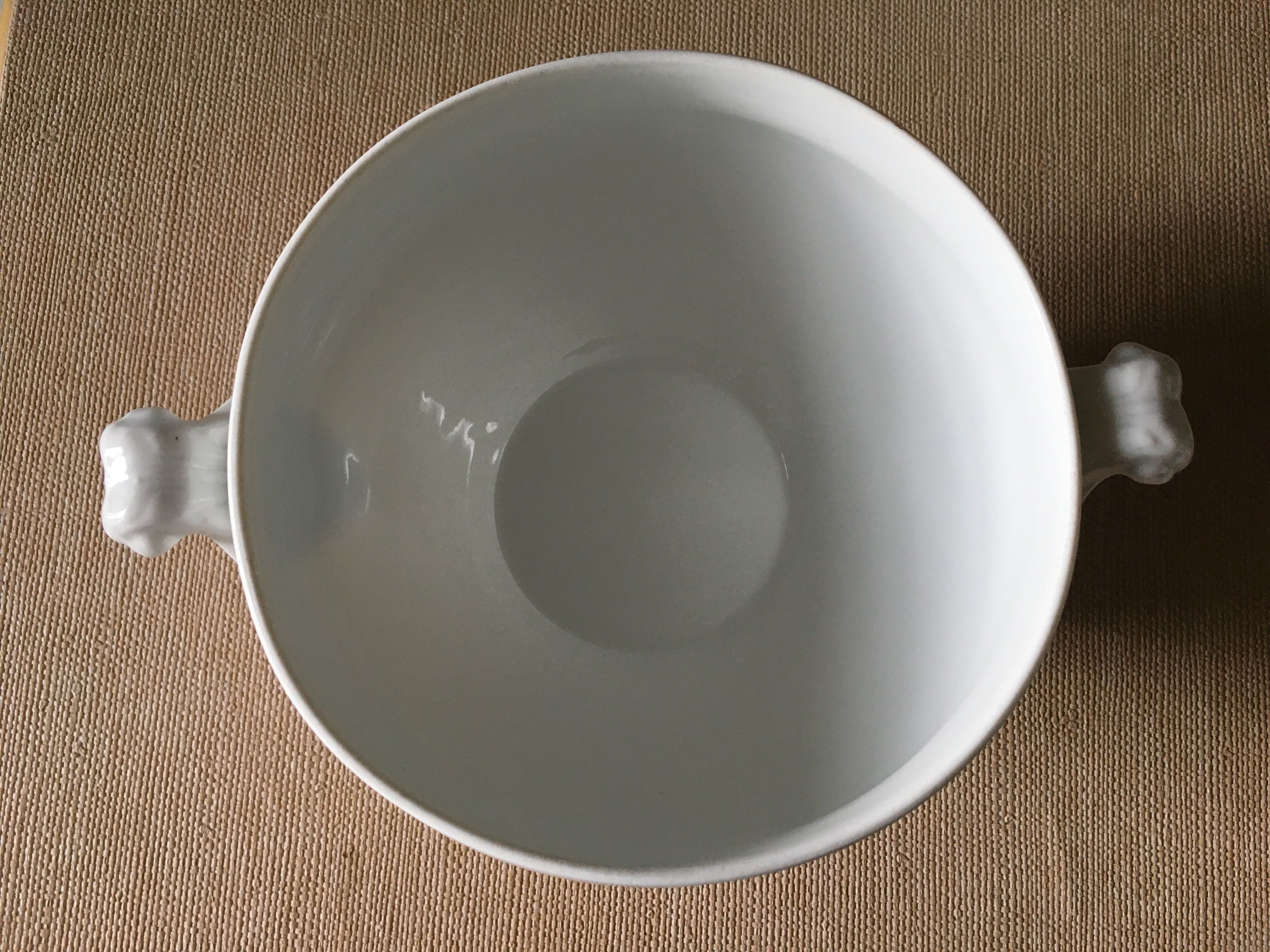 Bol à bouillon et saladier blancs Selency