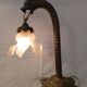 Lampe naga en bronze années 1930