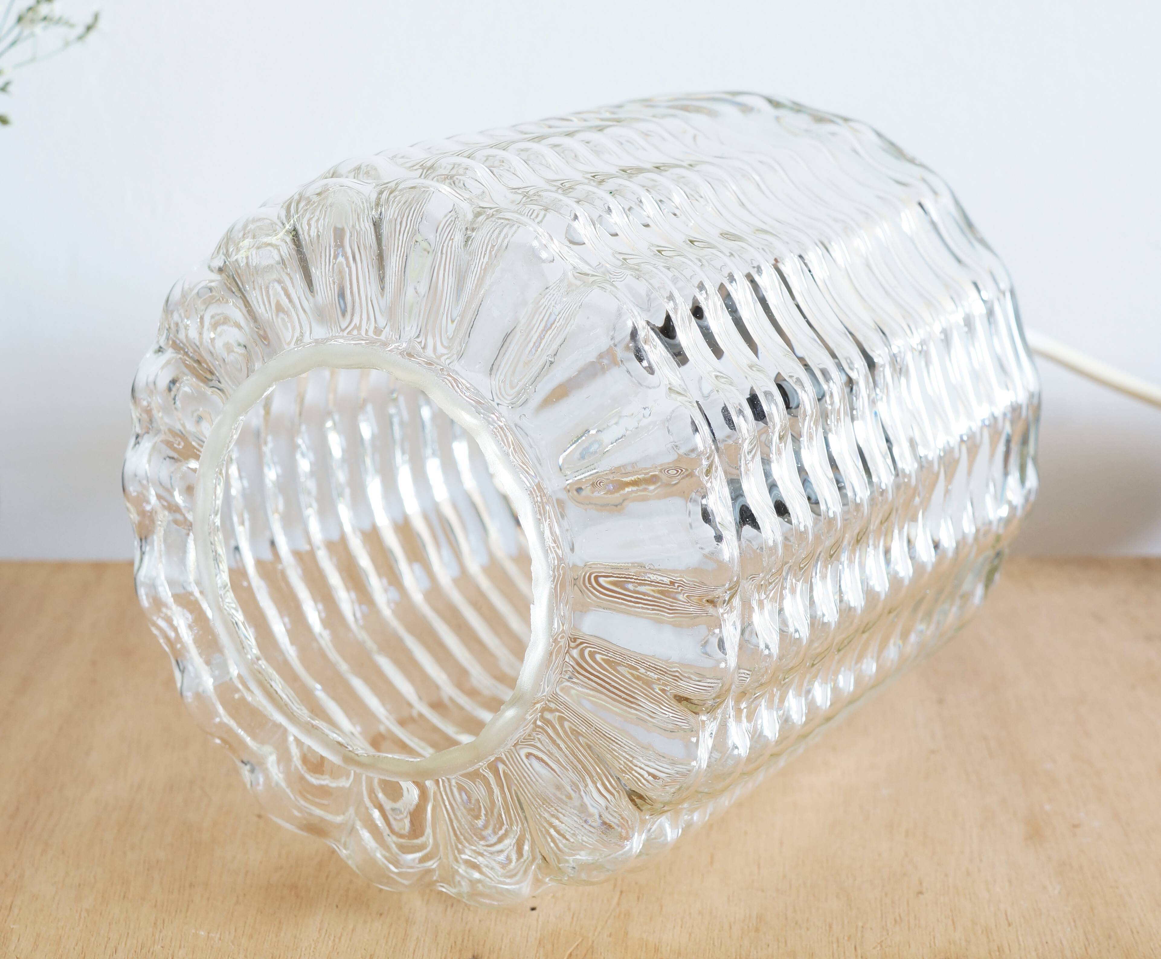 Cylindrical suspension in molded glass 1960