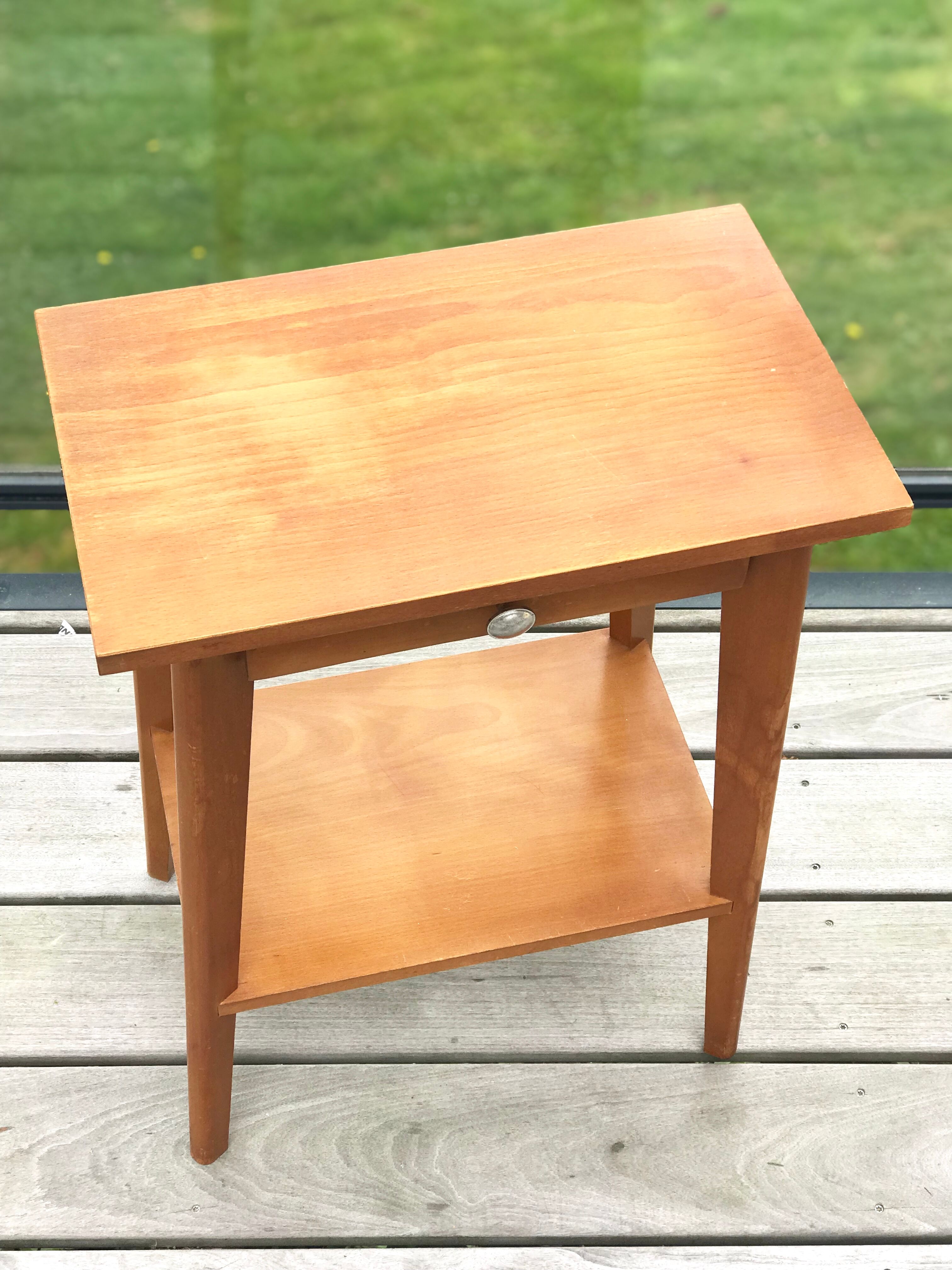 Side wooden side table