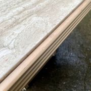 Table basse en travertin Roche Bobois 1980