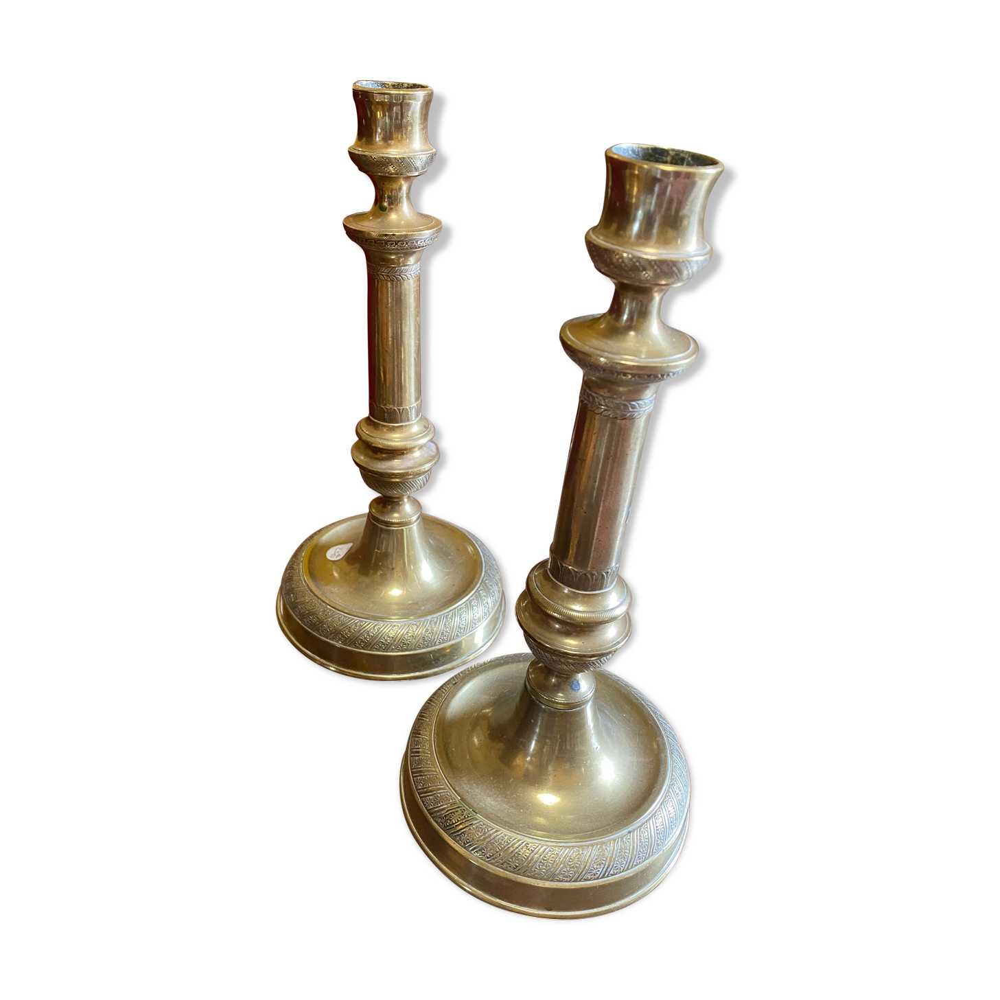 Set of bronze chandeliers