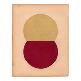 Collage - Loki - H223 - Fushia et Or - Signé Eawy