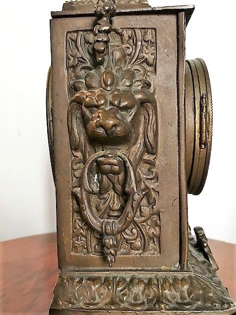 Old clock clock bronze Napoleon III signed Dostal XIXth