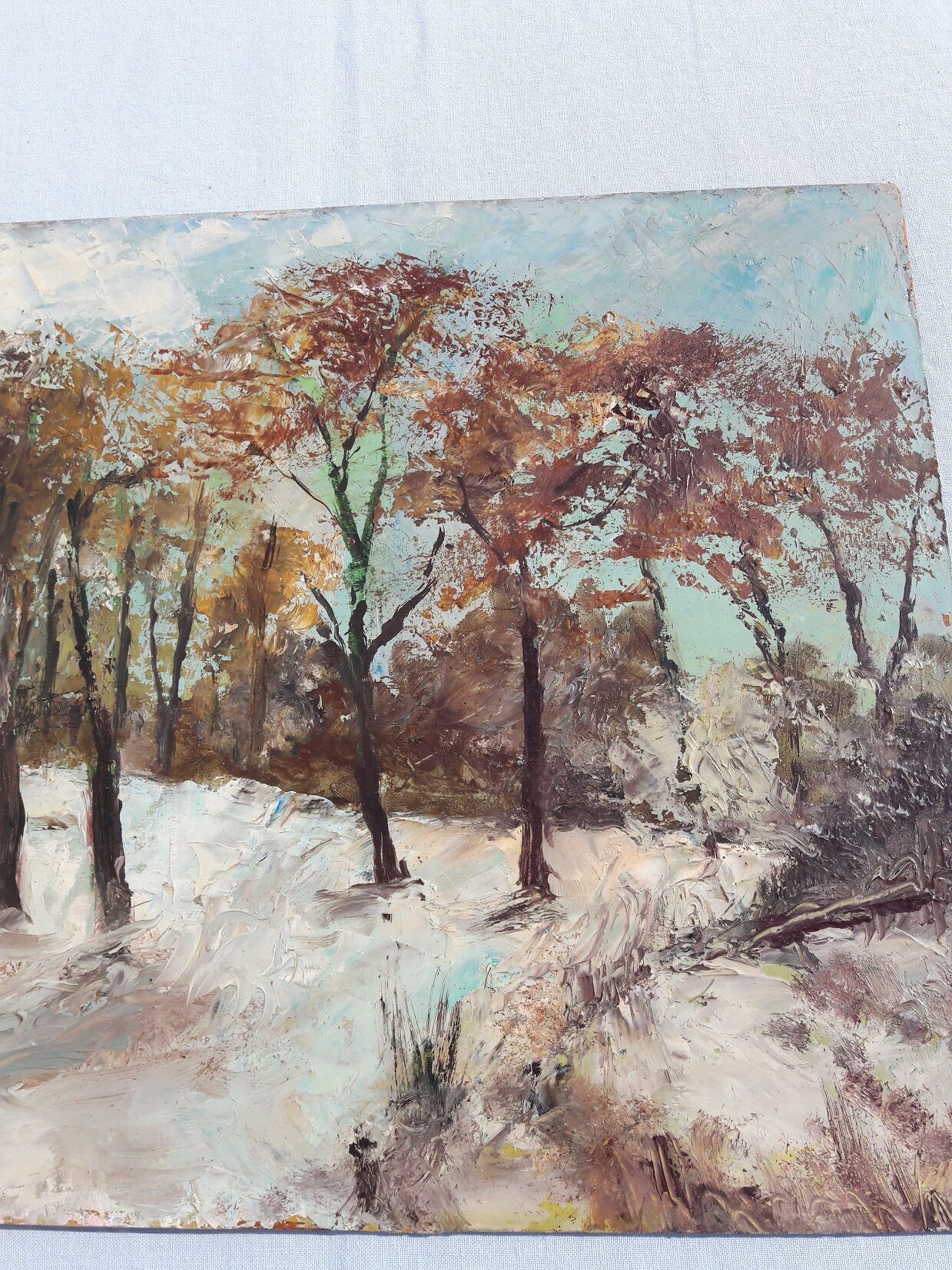 Snow painting