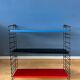 Blue, black and red Tomado vintage modular wall system - shelves - unit