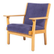 Fauteuil design scandinave par Hans Wegner pour Getama, Danemark 1980