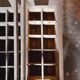 Wooden bottle rack
