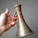 Vintage candlestick or soliflore in glazed stoneware signed Le Don.