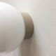 Bauhaus style wall lamp with opaline globe