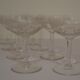 Suite de 8 Coupes à Champagnes en Cristal
