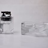 Lighter and ashtray by Antonio Imperatore, murano glass, Italy, 1970