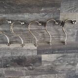 Set of 5 metal wall hooks