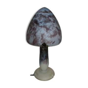 Lampe champignon en verre