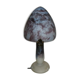 Glass mushroom lamp