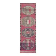 Tapis vintage turc en laine et coton noué à la main, années 1970