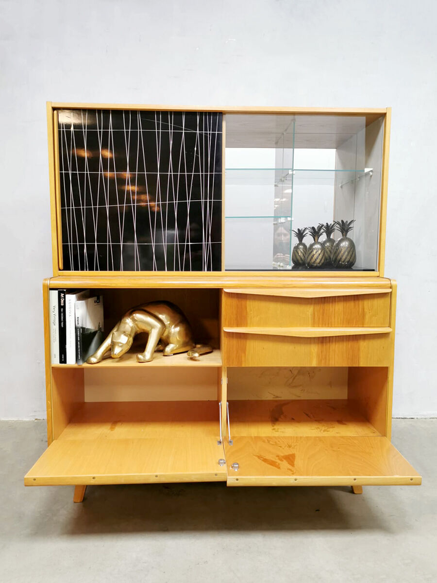 Vintage Czech design cocktail bar by Bohumil Landsman for Jitona