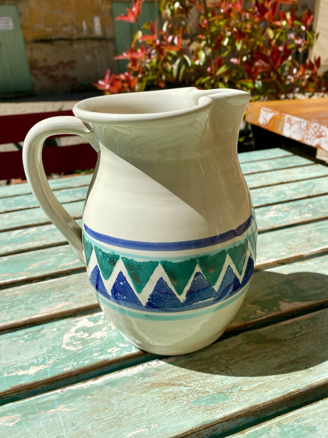 80s Italian Ceramic Pitcher