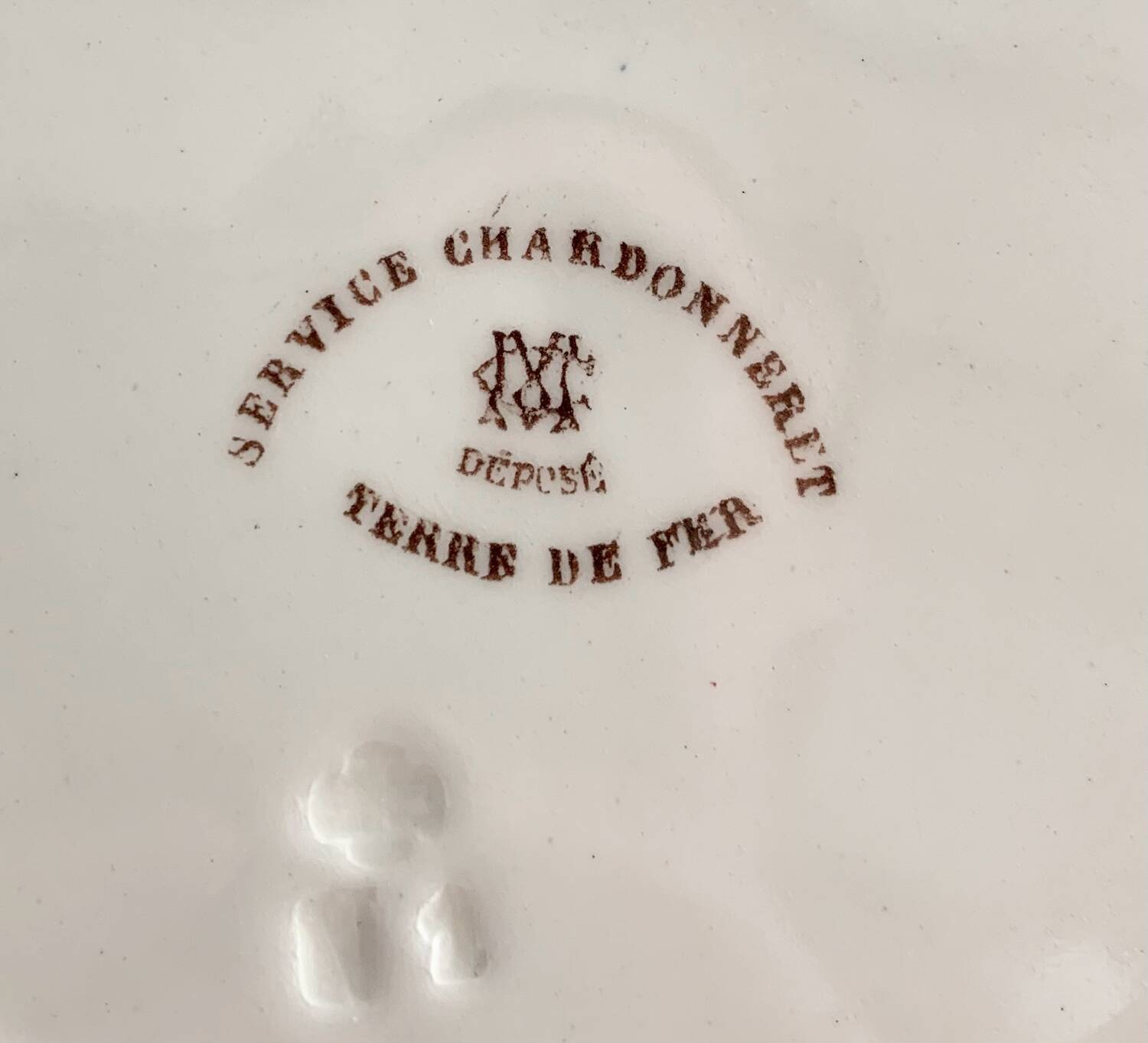 Dessert plates creil et montereau service chardonneret