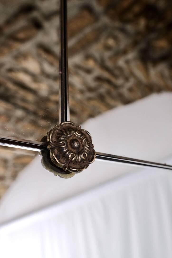 Très grand miroir de style brasserie, France, 1960s