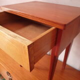 Scandinavian wooden bedside table