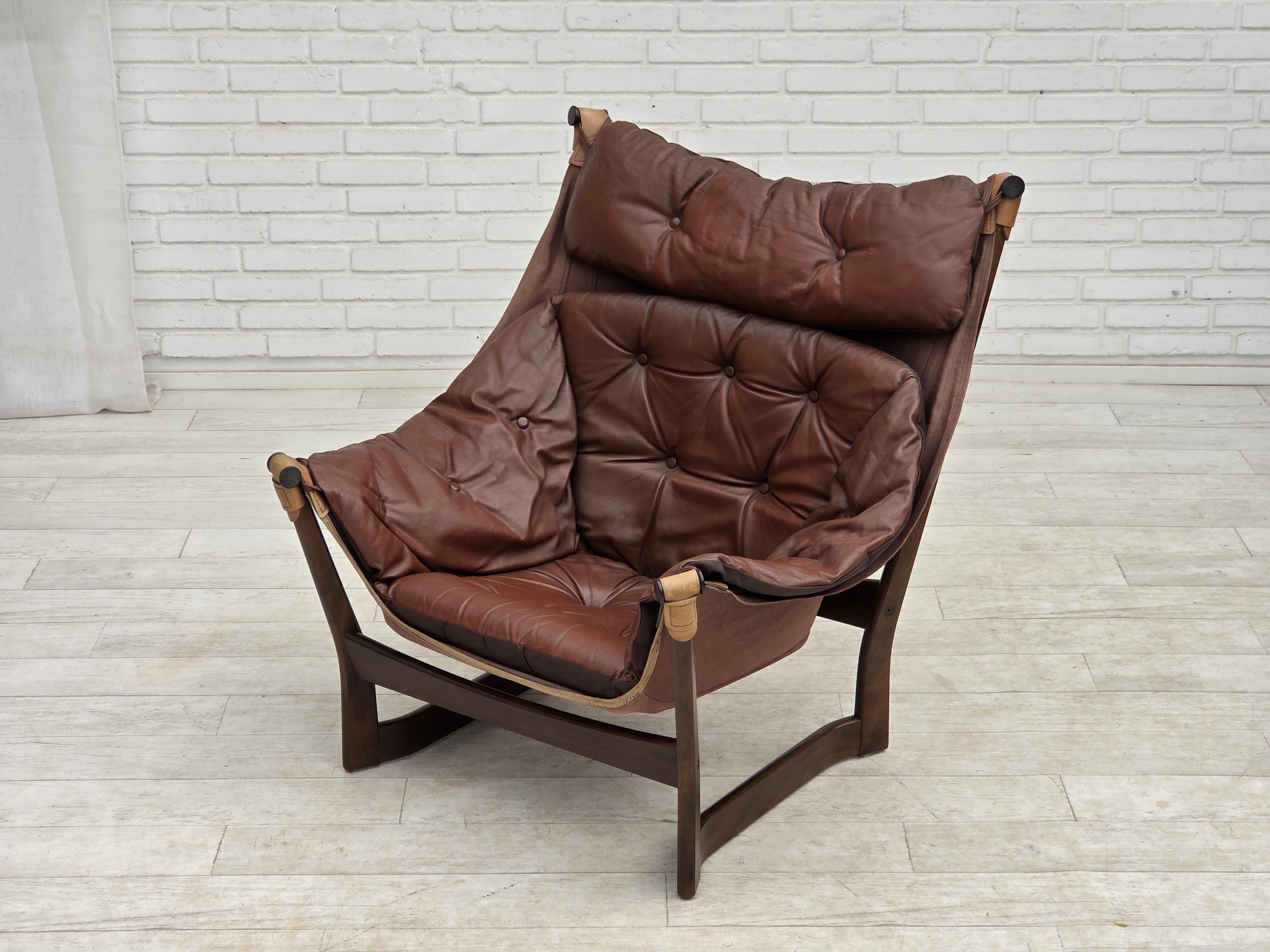 1970s, Norwegian design by Tormod Alnaes, "Trega" loungechair.