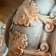 Bonbonnière in slipware