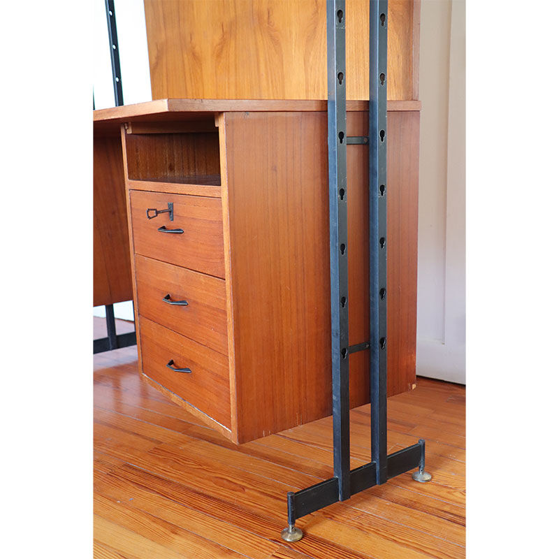 Modular library office vintage Italian 1960